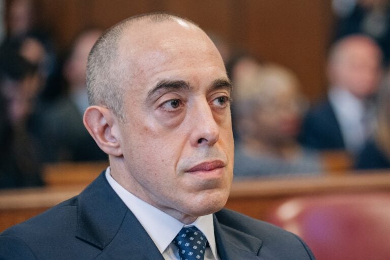 Emil Bove sitting in the courtroom