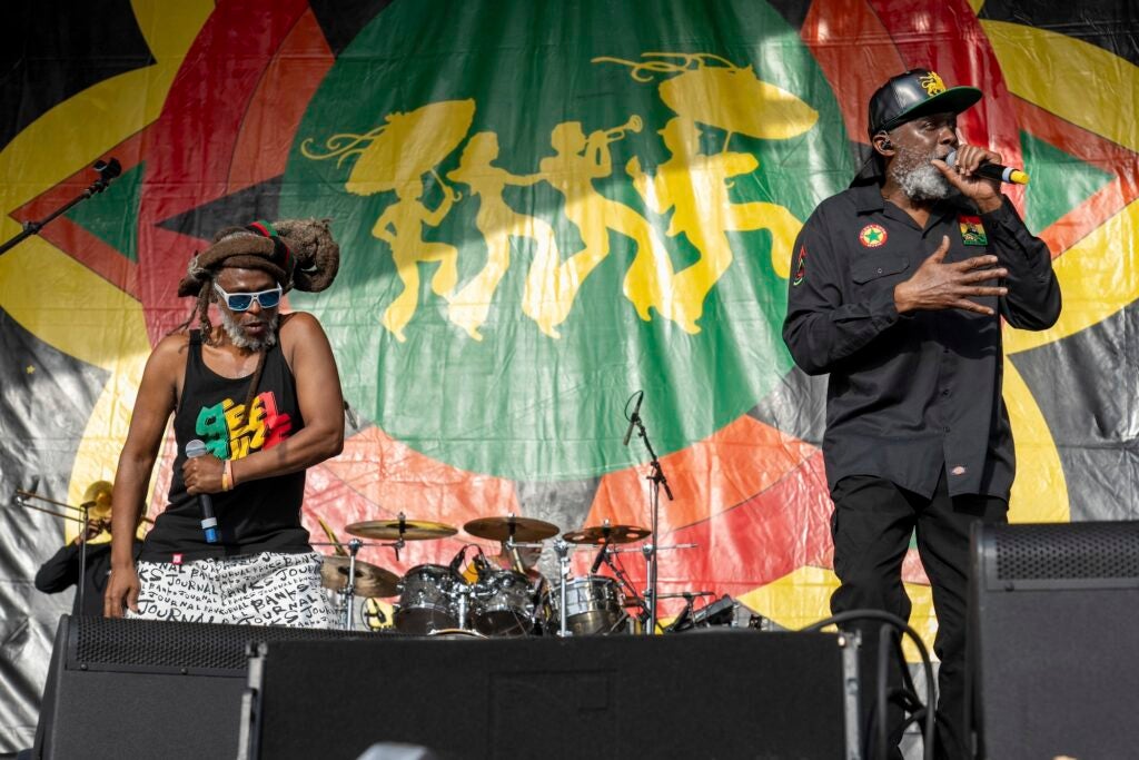 Steel Pulse performing live on stage